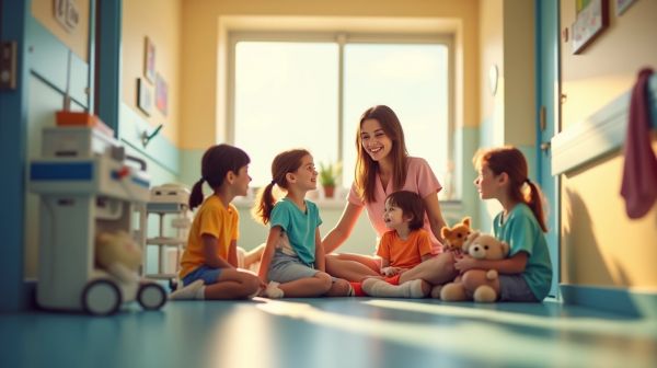 Soutien aux enfants malades : initiatives pour leur bien-être à l'hôpital